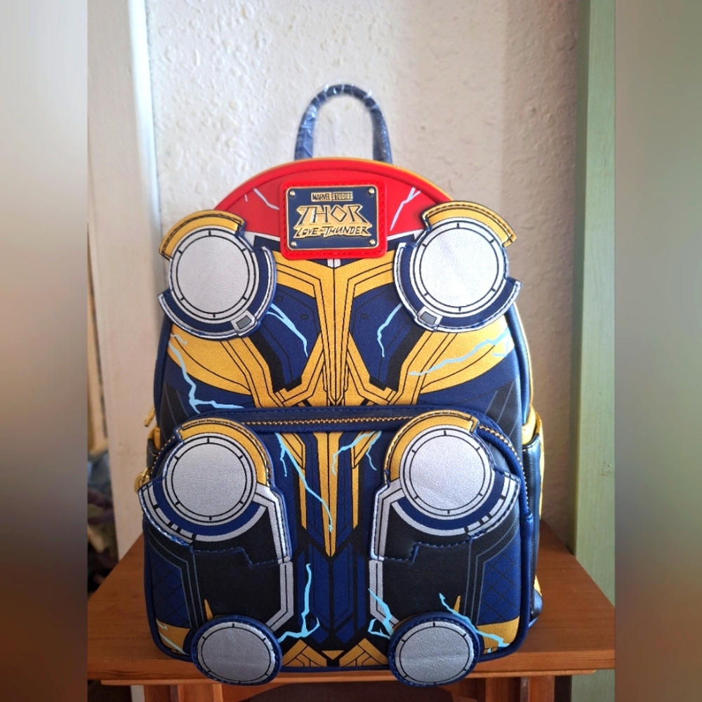 NWT Marvel Thor Love and Thunder Backpack - Red, Yellow, Blue